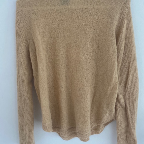 Aje Psychedelia Ribbed Sleeve Logo Jumper - M / Camel - Picture 12 of 13